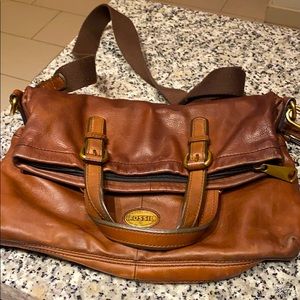 Fossil Explorer Leather Crossbody Bag
